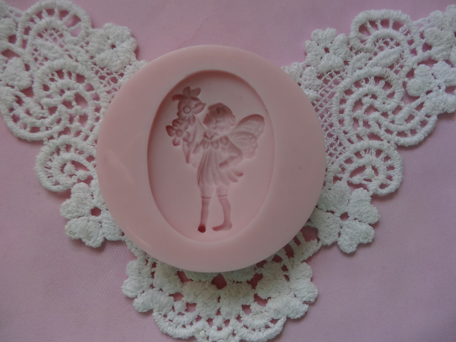 Sweet Angel Brooch Cameo silicone mold fondant cake decorating APPROVED FOR FOOD