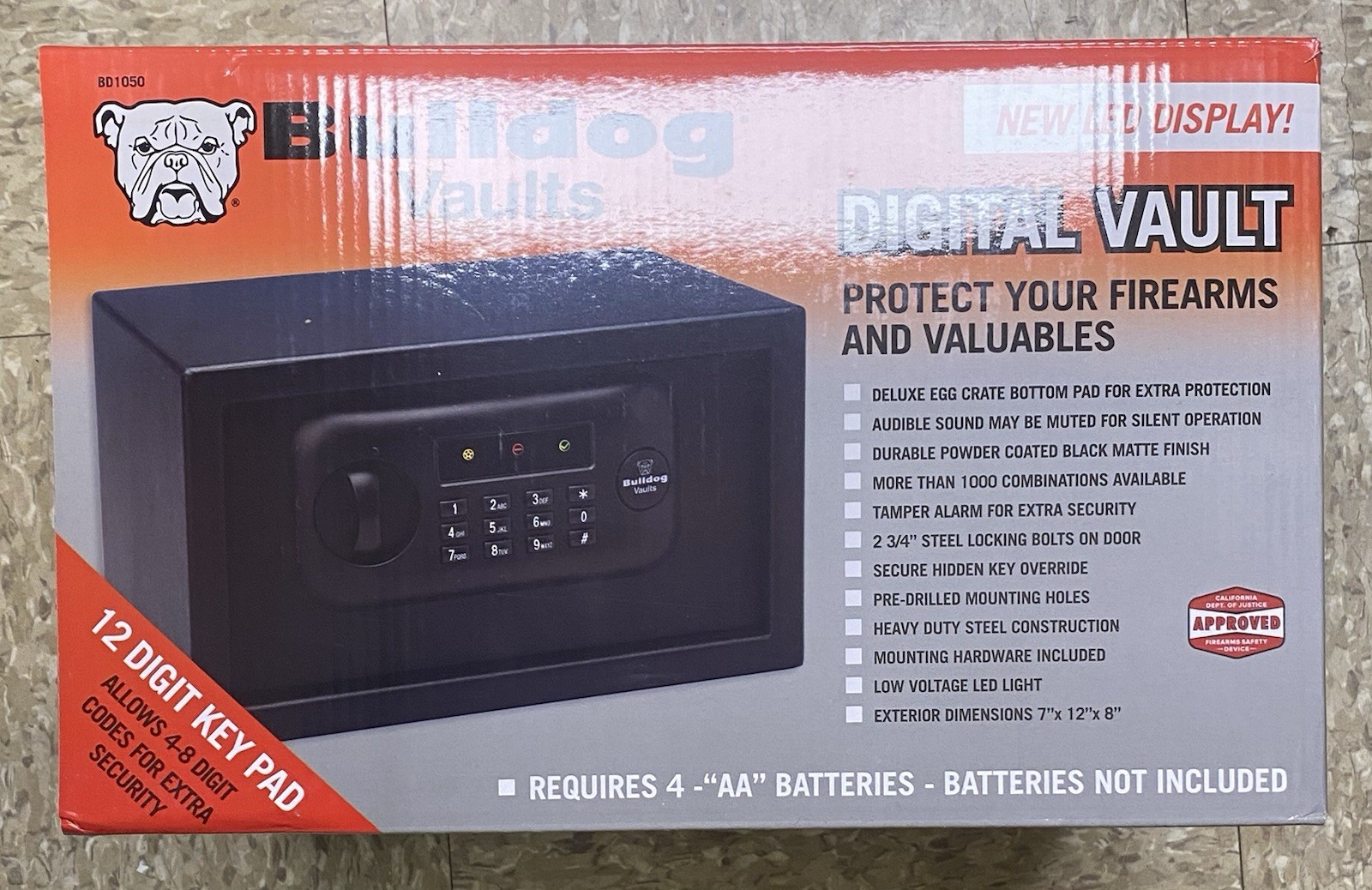 BULLDOG VAULTS DUAL ACCESS BD1050 BLACK FIREARM VALUABLE SAFE