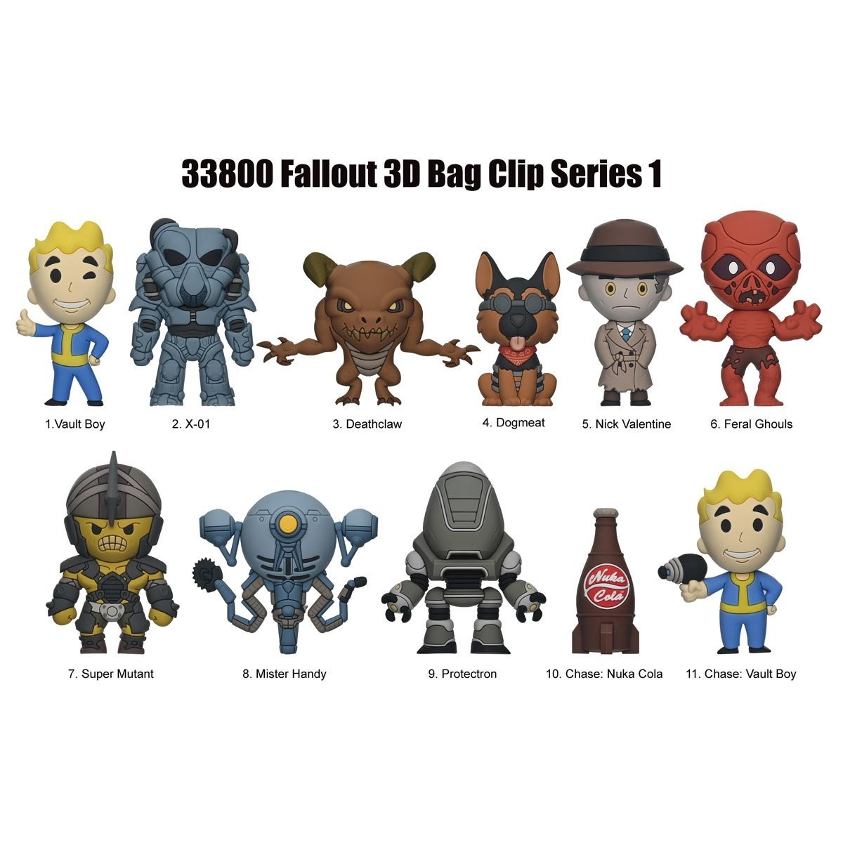 Fallout NEW * X-01 Clip * Blind Bag Series 1 Key Chain Monogram