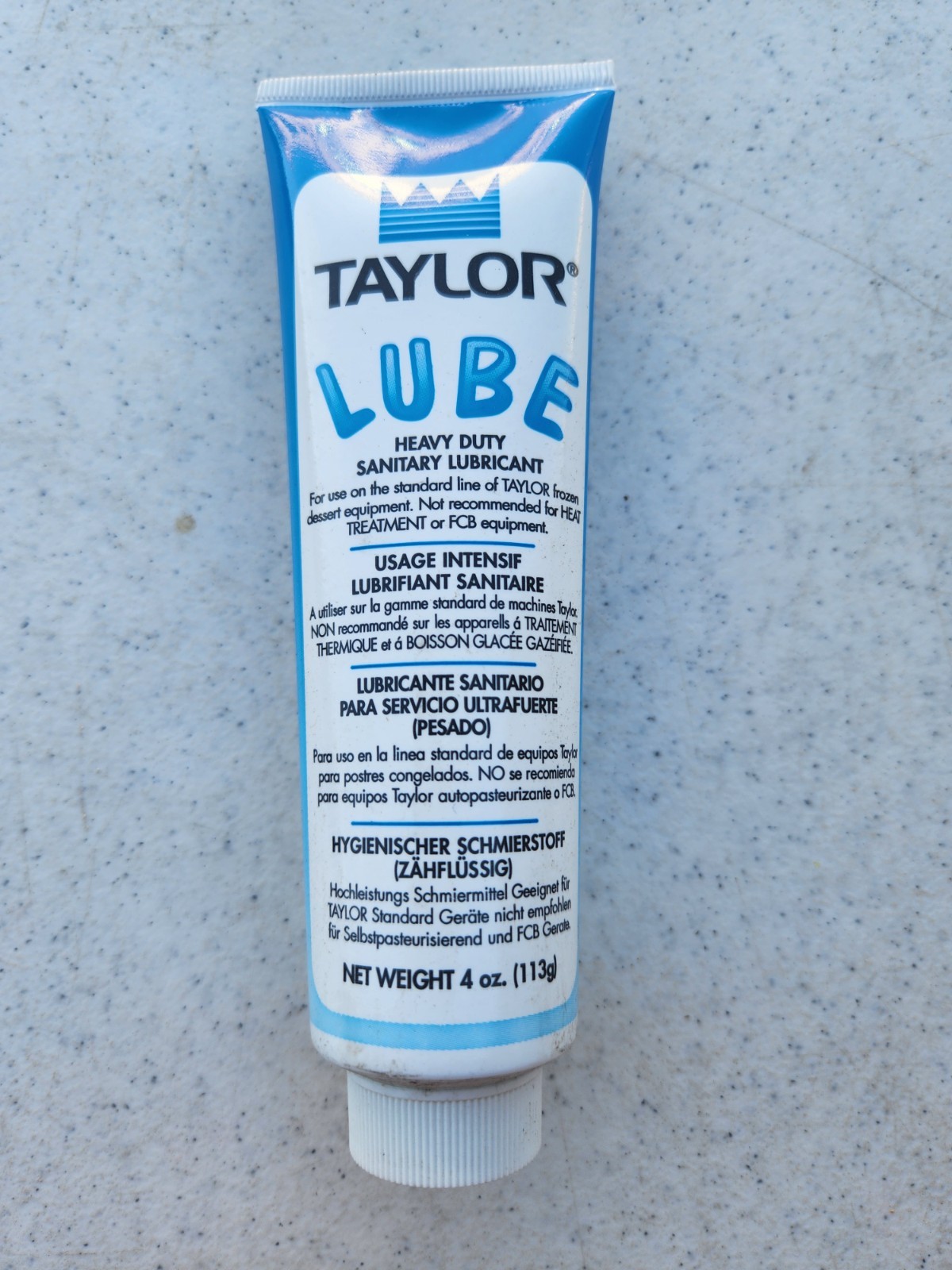 Taylor 47518  -  4 oz Tube Sanitary Soft Serve Lubricant