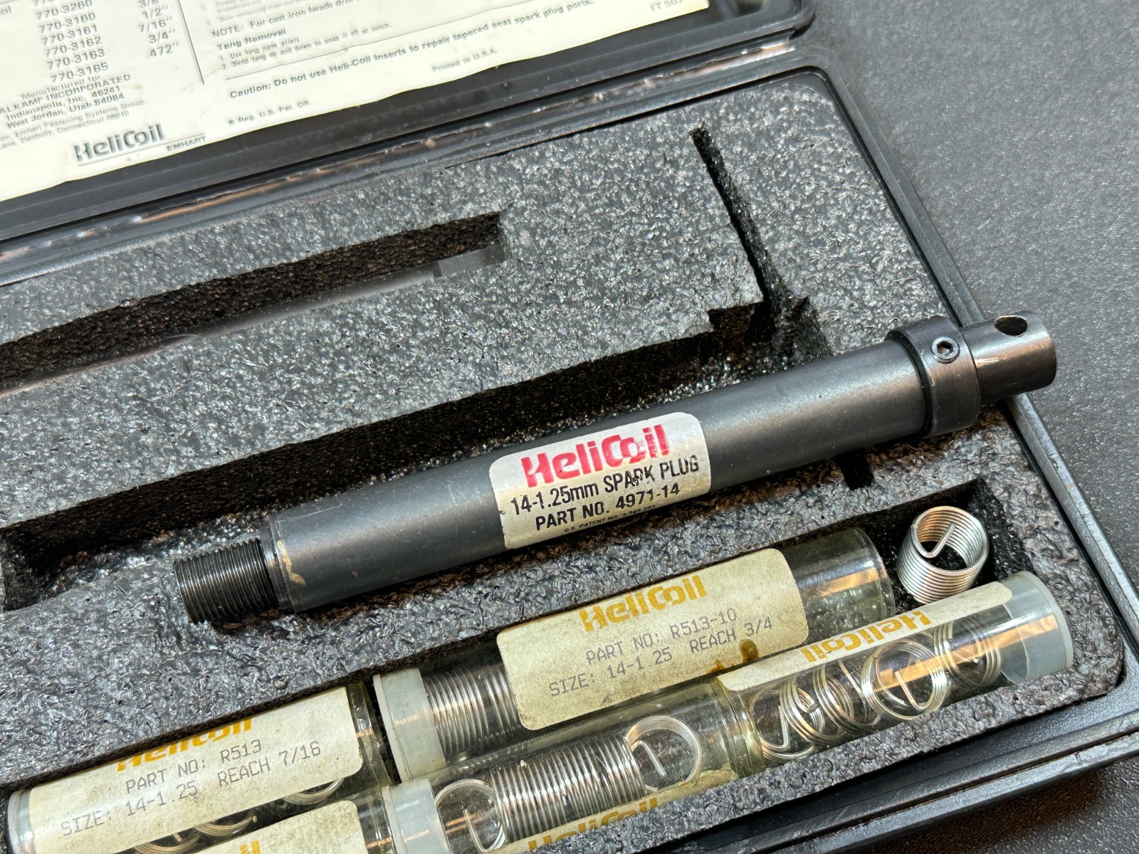 NAPA Balkamp HeliCoil Spark Plug Thread Repair Insert Kit 14-1.25mm - 770-3065