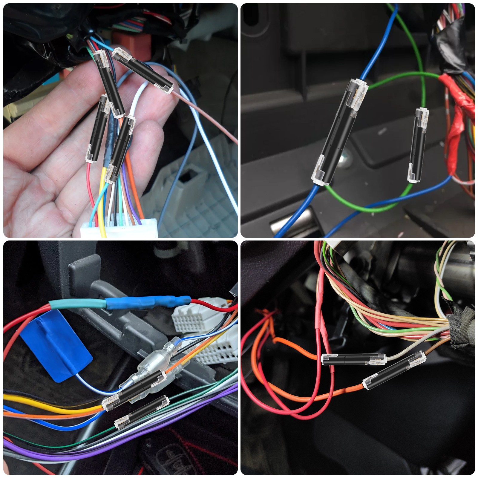 90 PCS Plug-In Quick Wire Connectors, Reusable Clamp Terminal Blocks for Cables