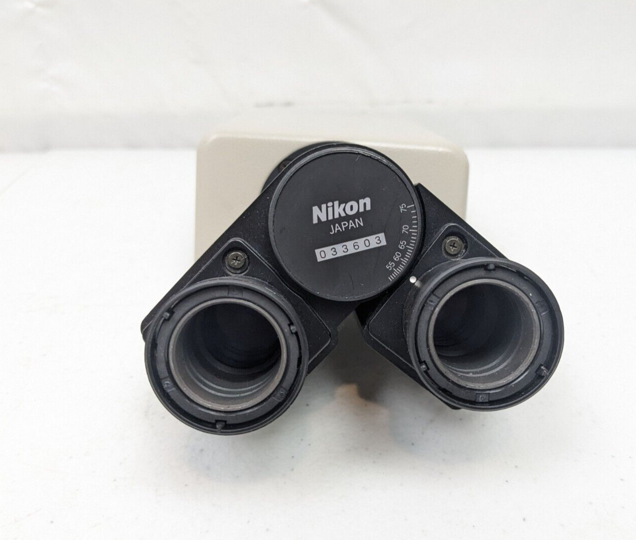 Nikon Binocular Microscope Head for Optiphot Labophot Microscopes (No Eyepieces)