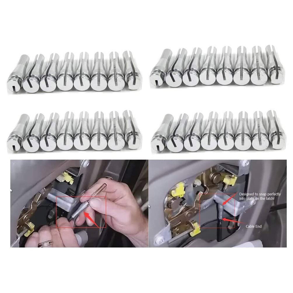 Door Handle Latch Cable Repair Ends Fix Kit For Ford Ranger Truck F-150 32Ends