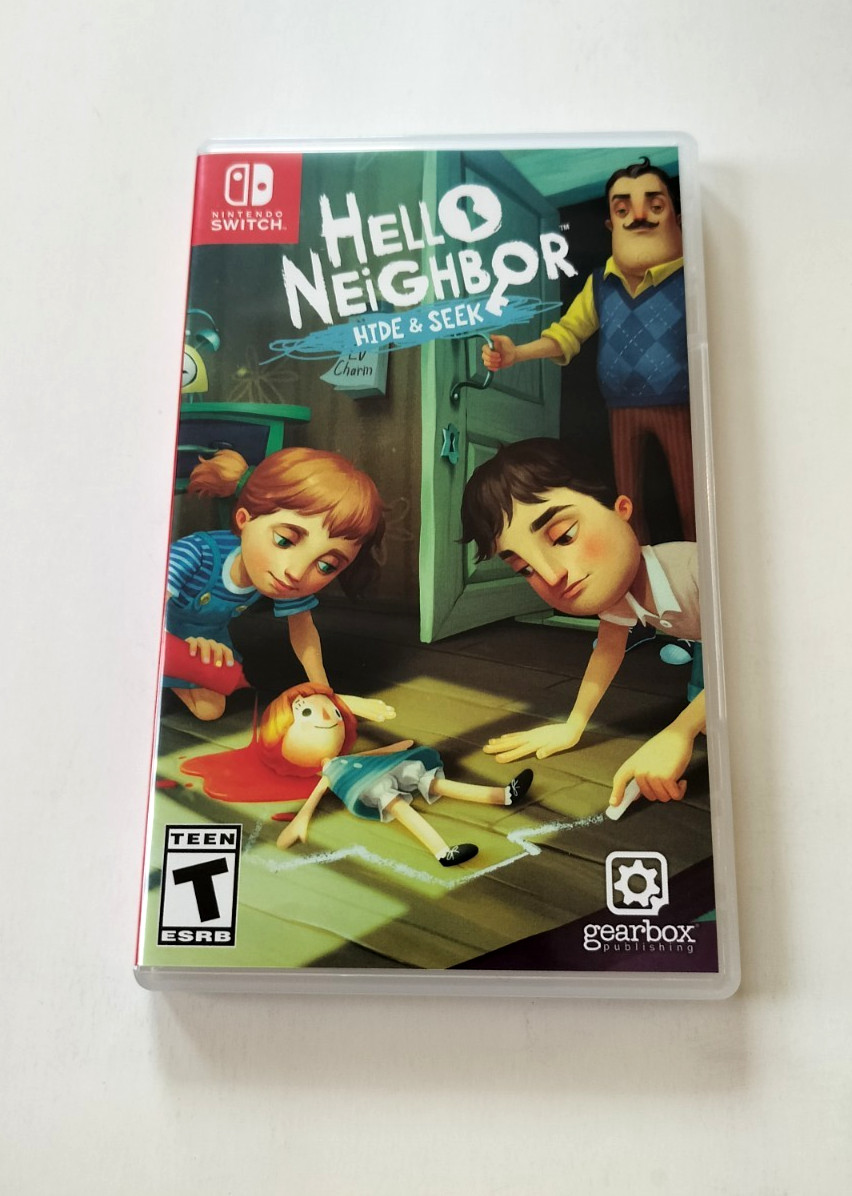 AUTHENTIC Replacement Case Box ONLY Nintendo Switch Hello Neighbor Hide and Seek