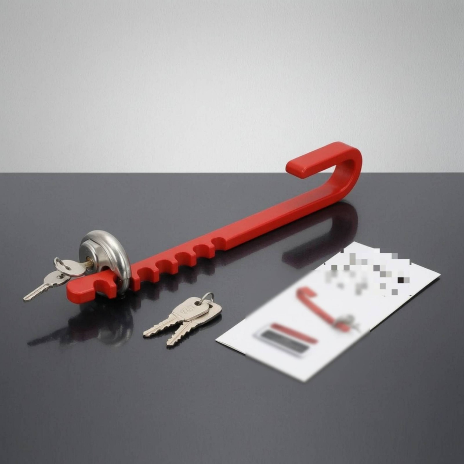 J-Shaped Hook Trailer Lock securityTheft Trailer Spring Spring Hook Lock Red
