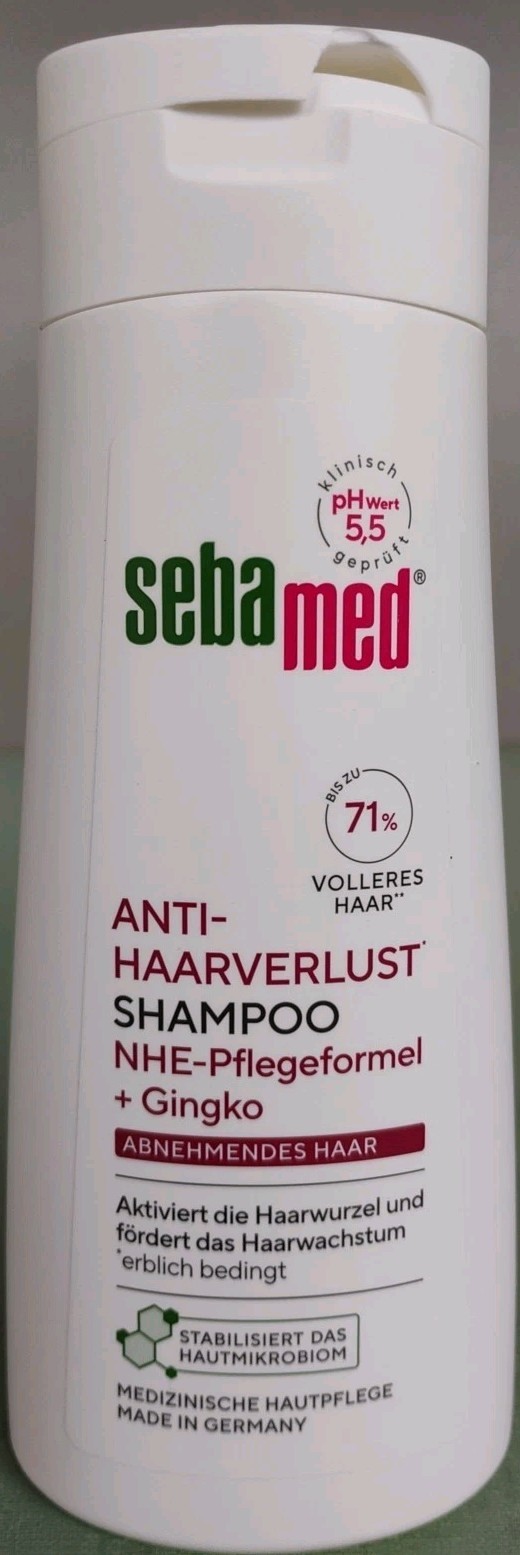 Sebamed Anti-Hairloss Shampoo 200ml 6.7oz Ph 5.5 Exp 07/2028