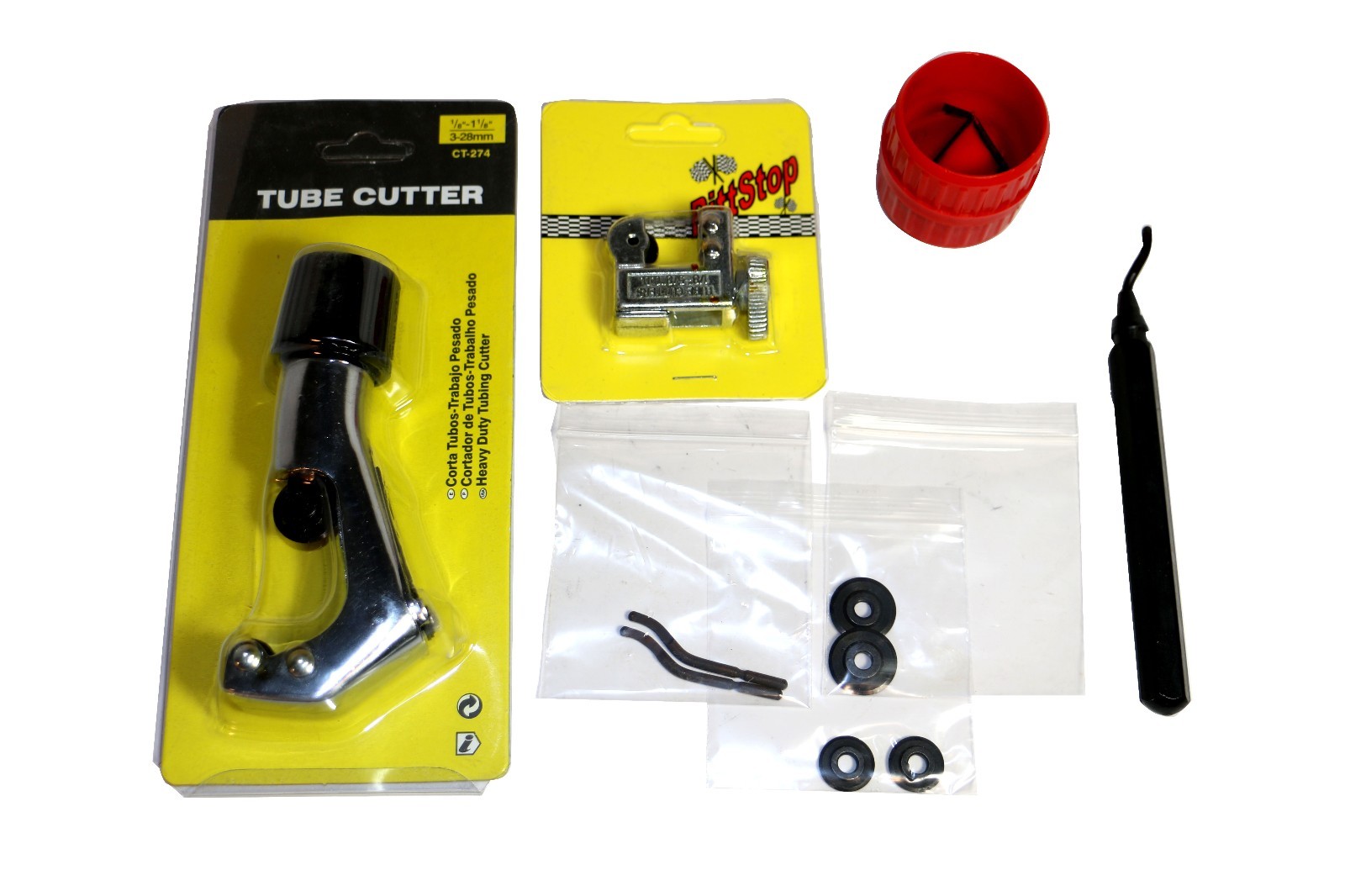 Tube Cutter & Reamer Deburring Kit + repl blades #3437