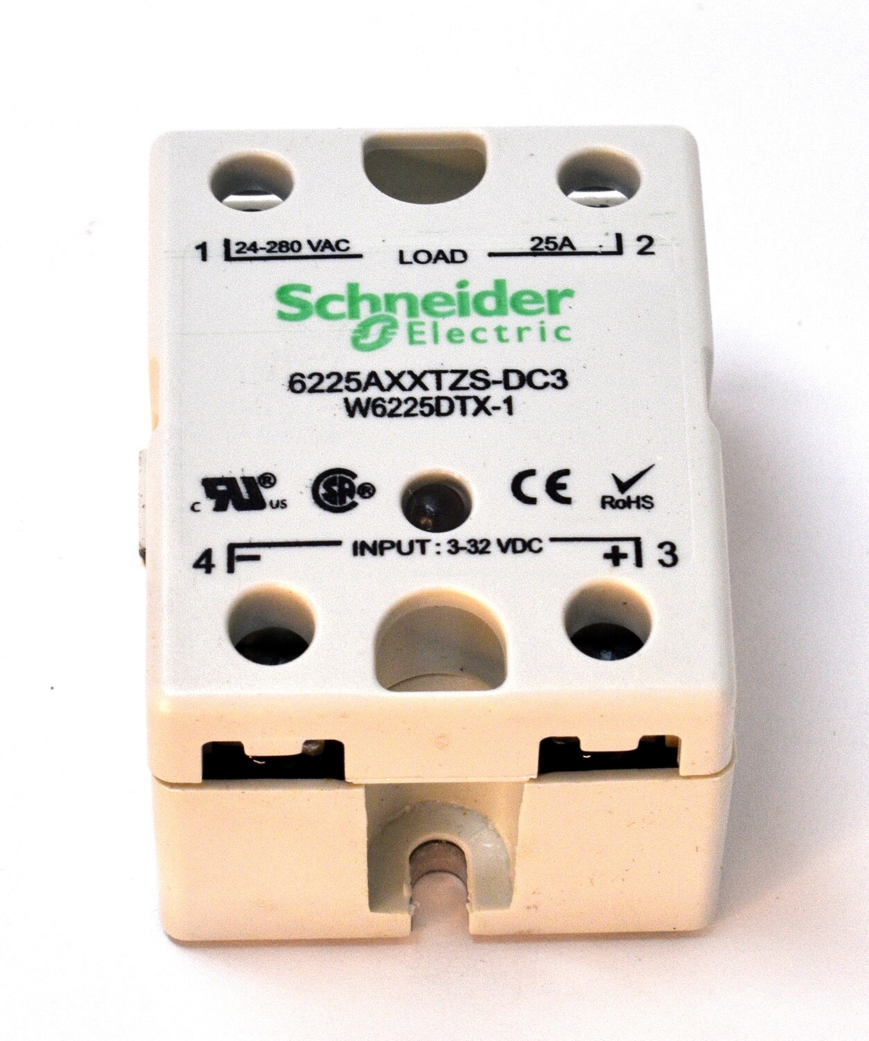 Schneider Electric 6225AXXTZS-DC3 Solid State Relay 25A 24-280VAC  3-32VDC New