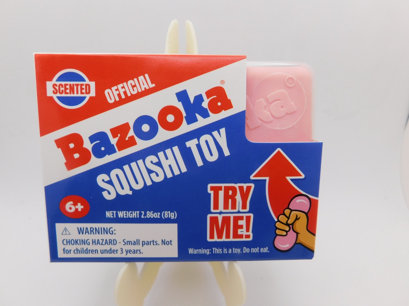 Bazooka Gum Squishy Toy by Incredible Toys, Scented, Block of Gum Squeeze Fidget