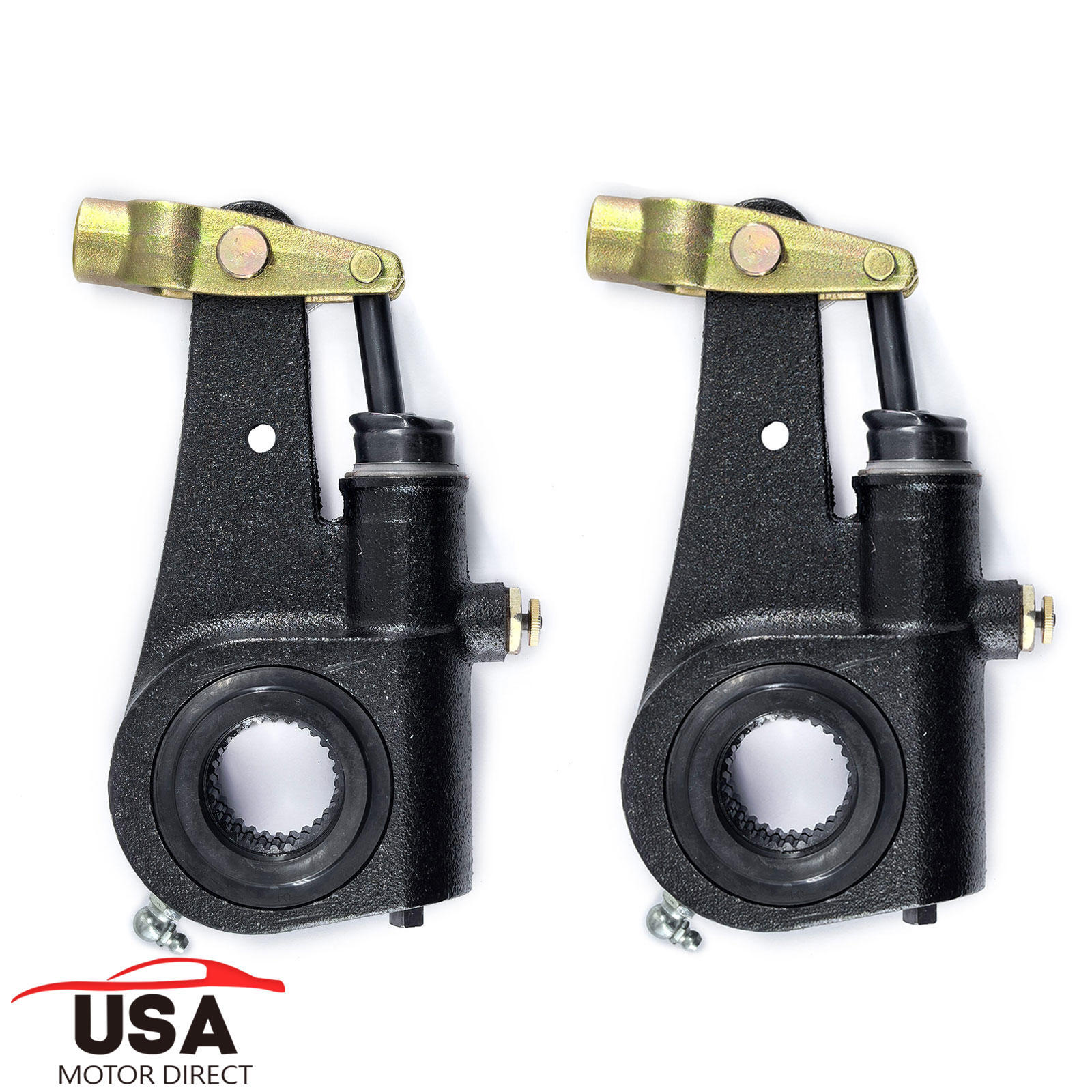2PCS 1.5"x28 Spline 6" Lever Automatic Slack Adjuster Replace Meritor R801074