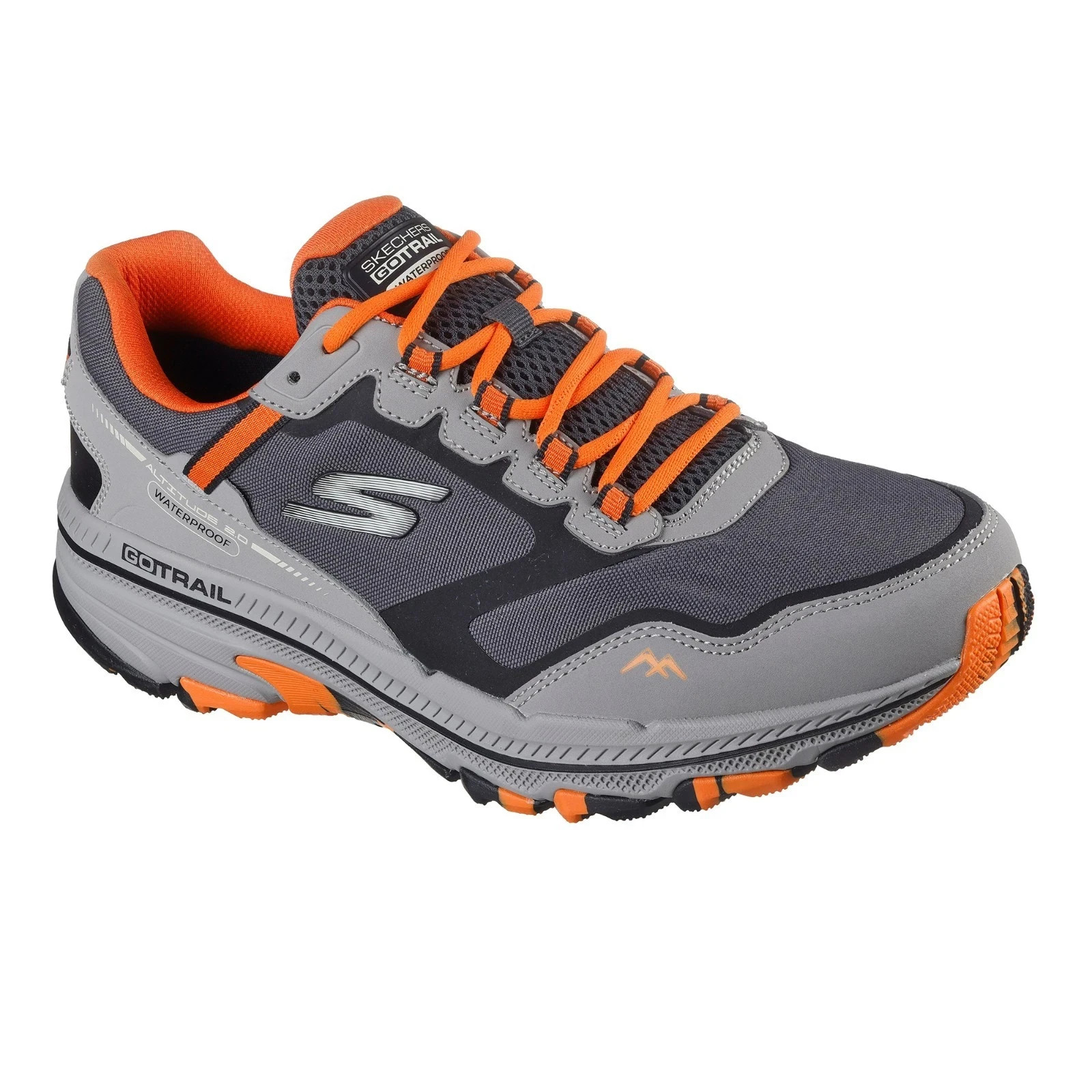 Skechers Shoes Men Hiking Sport Casual Go Run Trail Waterproof Charcoal 220757