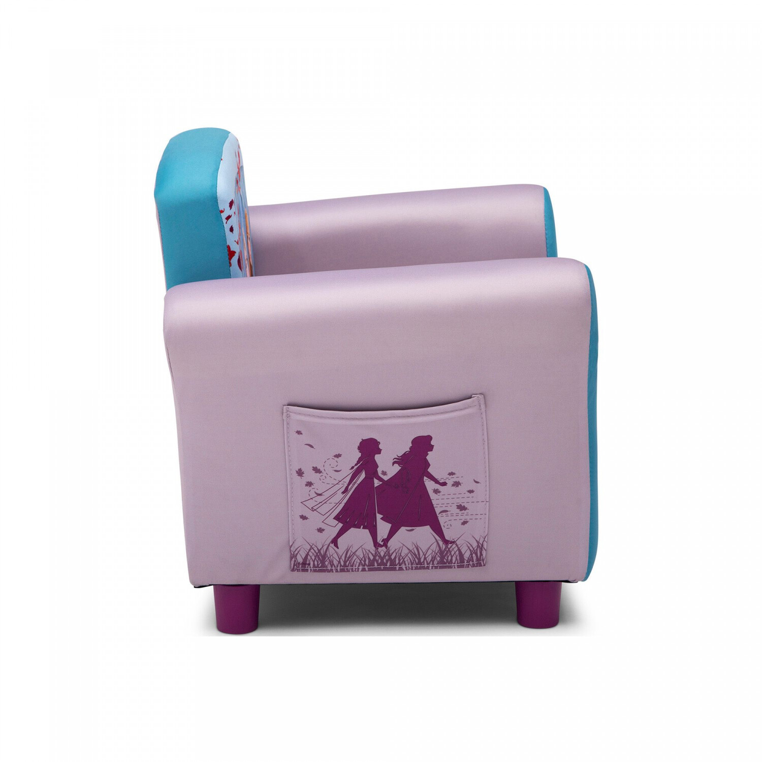 Kids Lounger Chair Frozen II Upholstered Armchair Elsa Anna Toddler Furniture