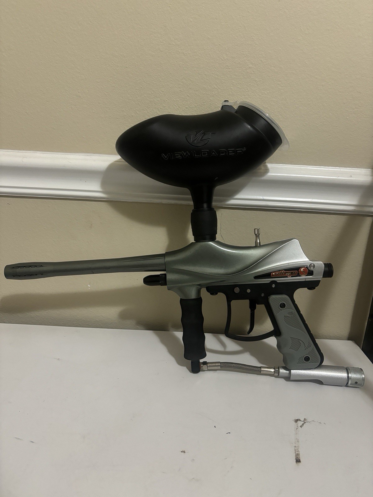 CO2 Stryker STR-1 Paintball Gun With Viewloader Hopper Tested Works