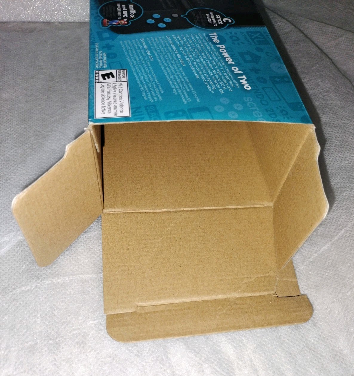"New" Nintendo 2ds XL Console (Box Only) - Black/Turquoise Variant Box Only.