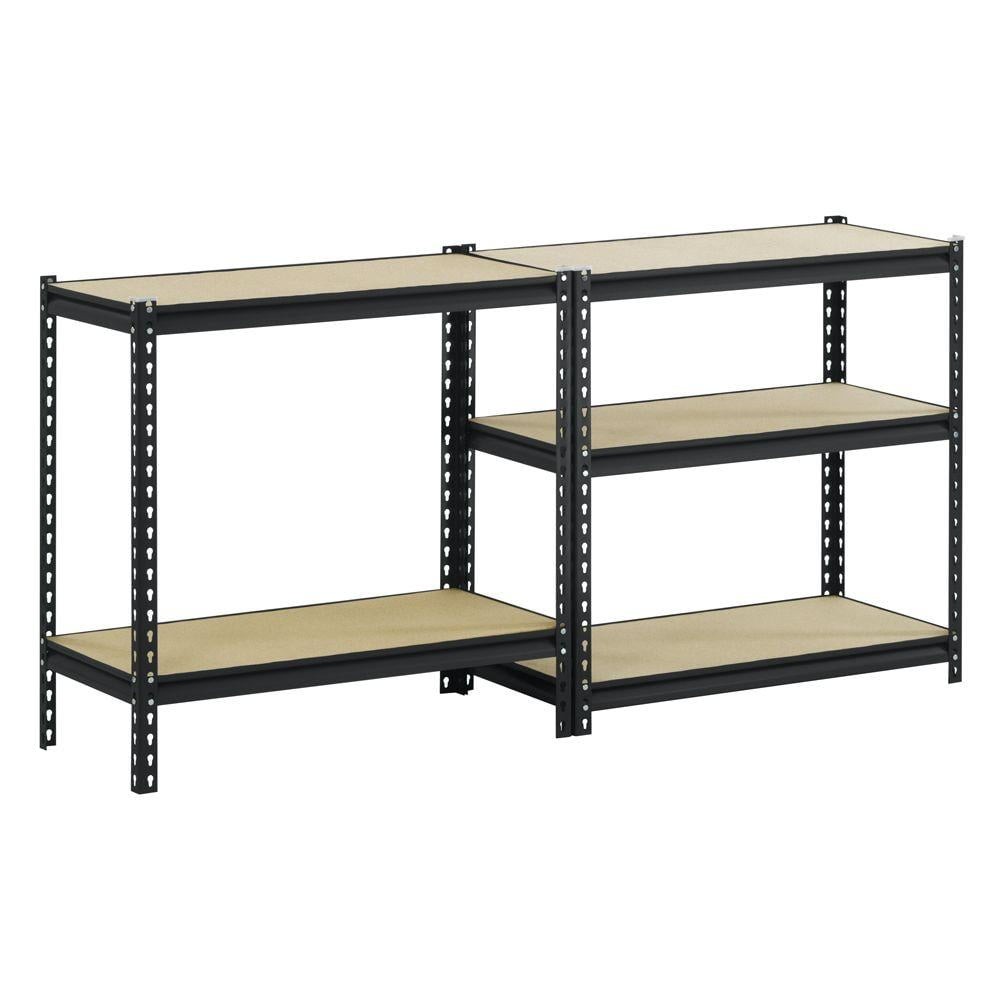 Heavy Duty Muscle Rack 5-Shelf Adjustable Steel Shelving Unit Rack 72"x 46"x 18"