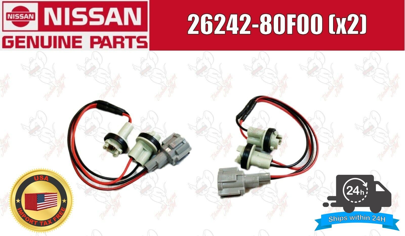 Nissan S14 Silvia Kouki Genuine Turn Signal Pigtail Kit for Both Sides JDM OEM