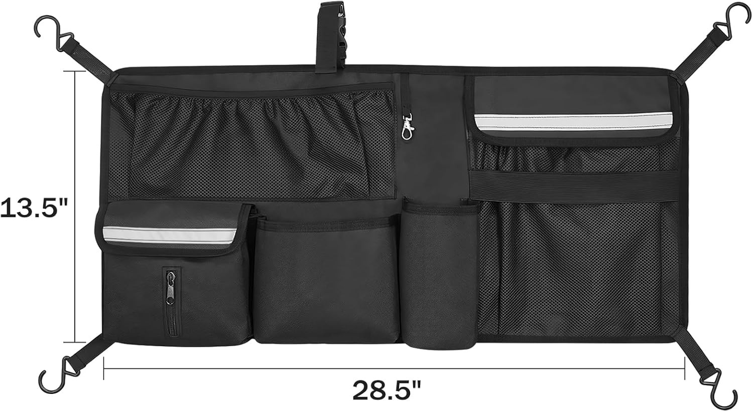 Stroller Wagon Cargo Net for WONDERFOLD W-Series, Multi-Pocket Organizer