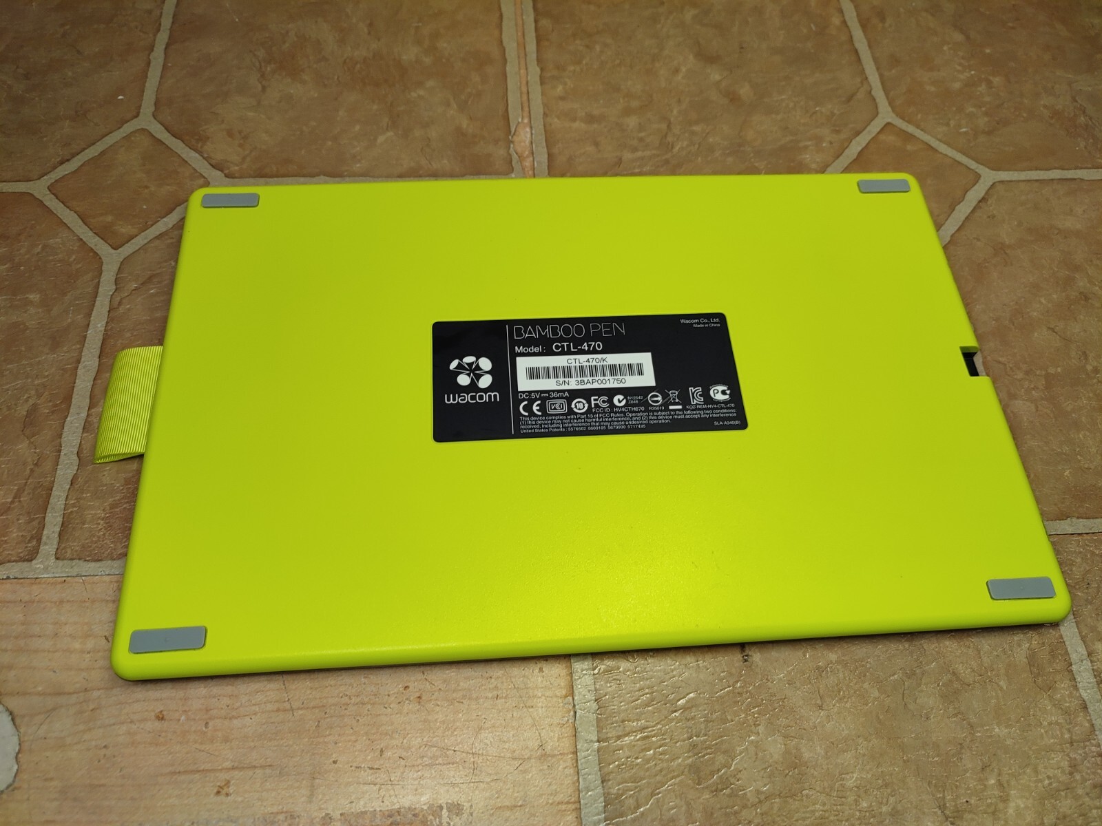 Wacom Bamboo Connect Drawing Graphics Tablet CTL-470 Tablet Only Cleaned Tested