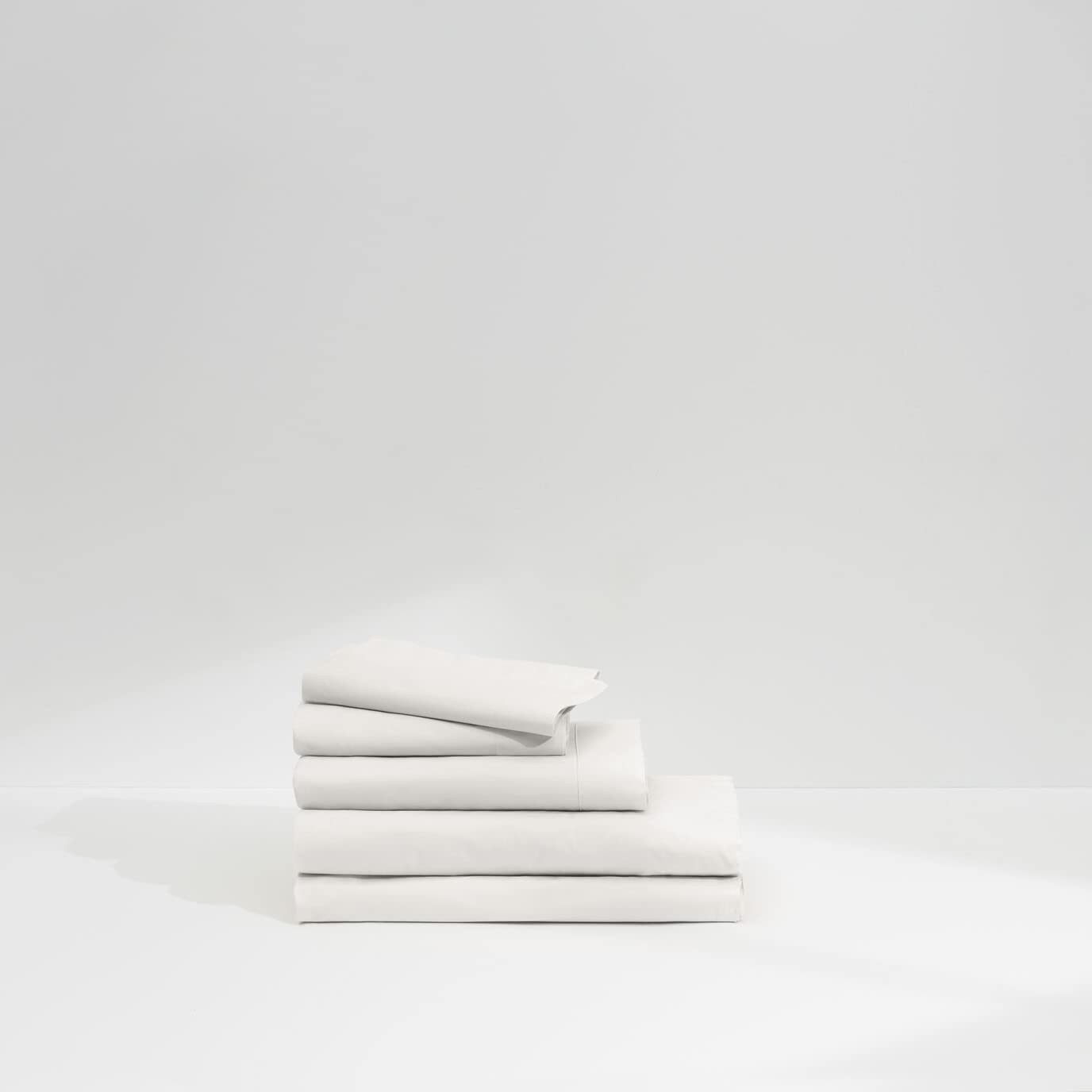 Sleep Percale Sheet Set, King,White