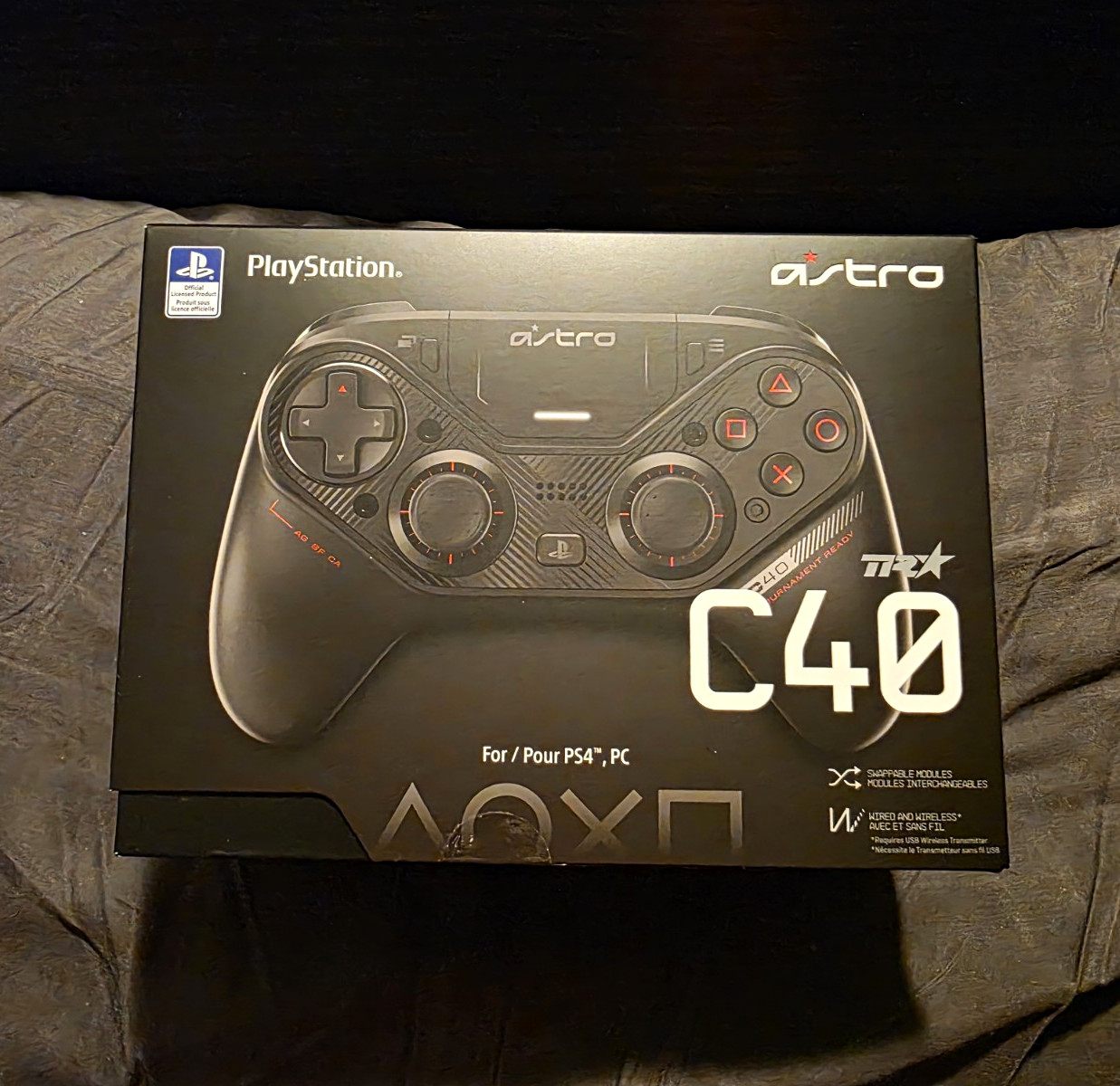 Astro C40 TR Controller Black for PS4/PC Rechargeable Remappable Buttons
