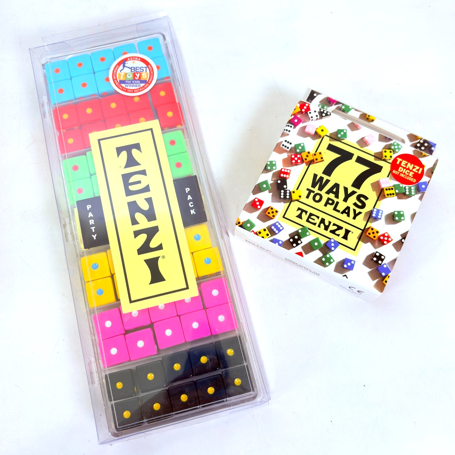 TENZI PARTY PACK COMBO - Dice Game w/ 77 Ways to Play Card Fun Family Game Night