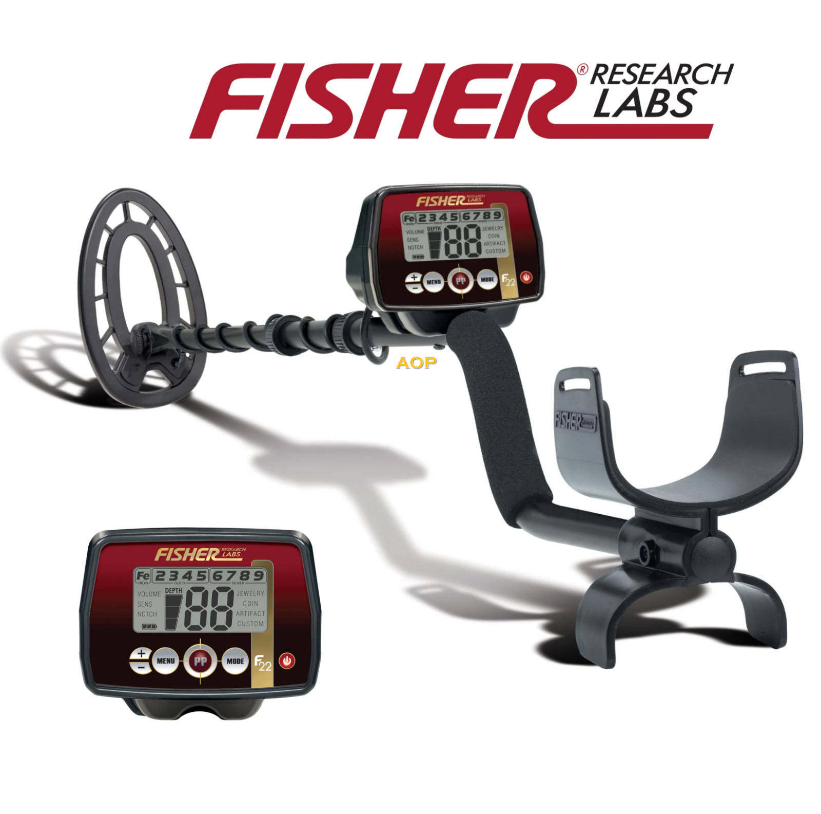 Fisher F22 Metal Detector with Waterproof 9" Search Coil NEW IN THE BOX Deal