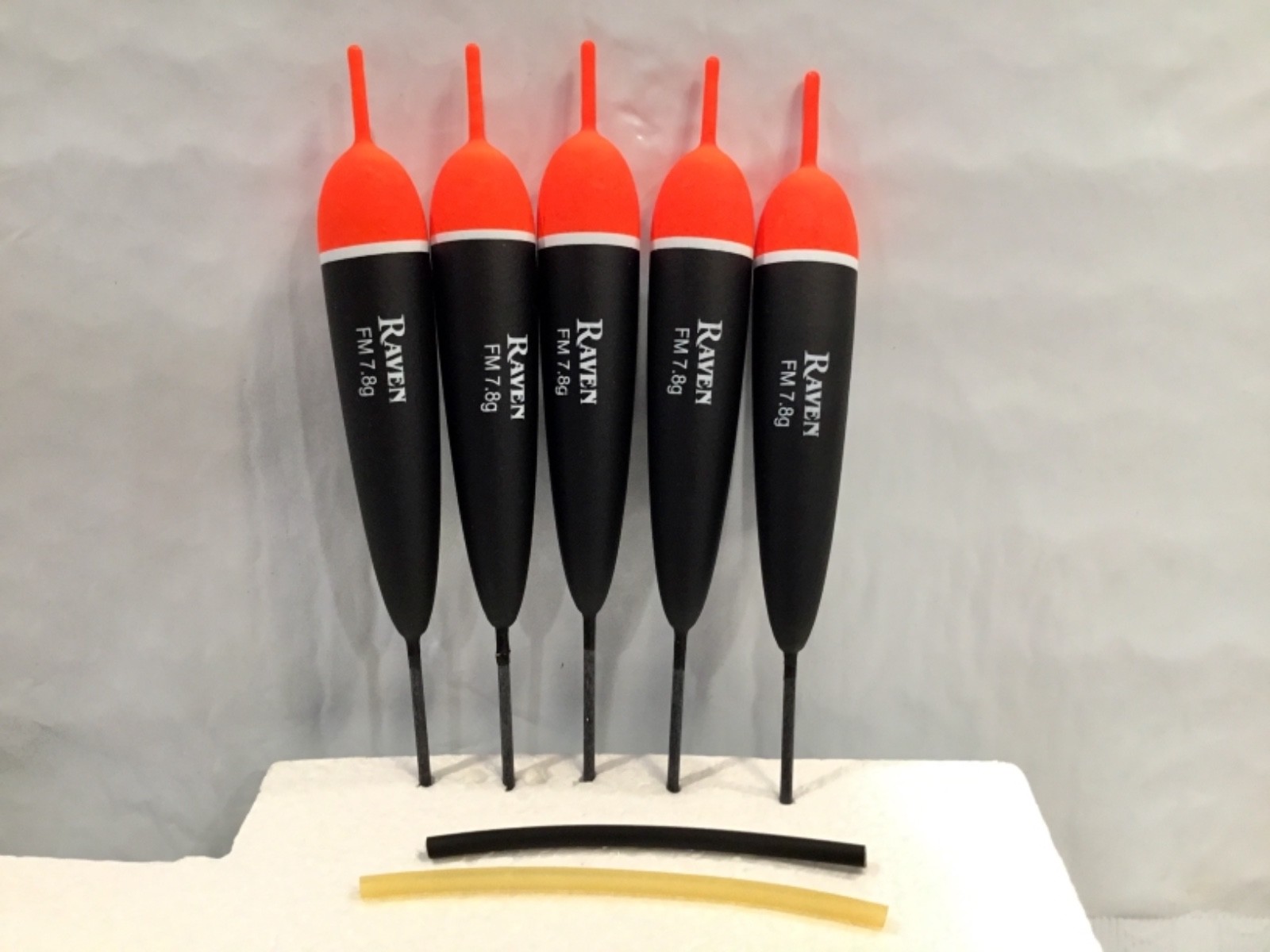 Raven Premium Balsa Floats 7.8 Gram FM, 5 Floats With Tubing, Great New Size!