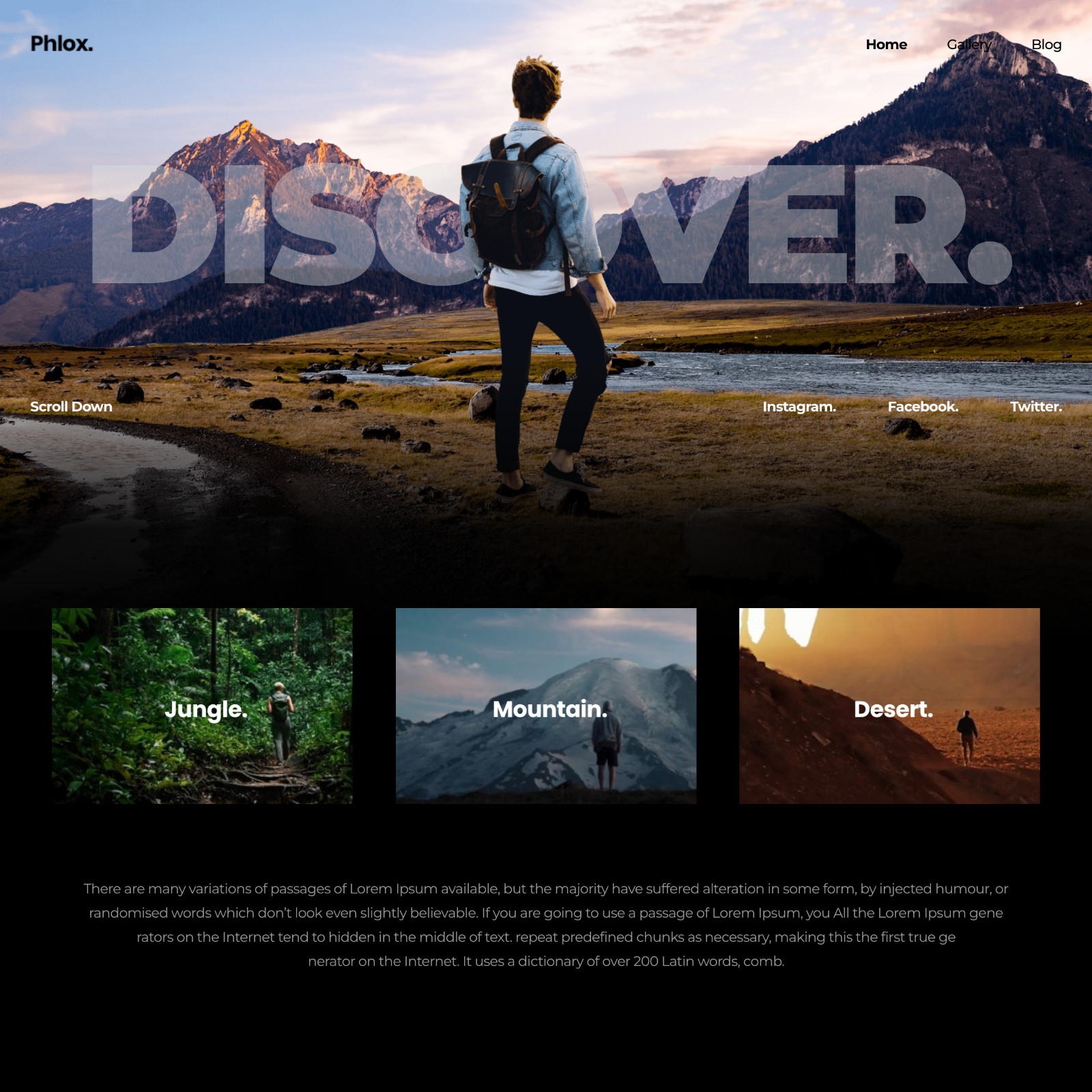 Adventure Website Design with Free VPS Web Hosting and Installation