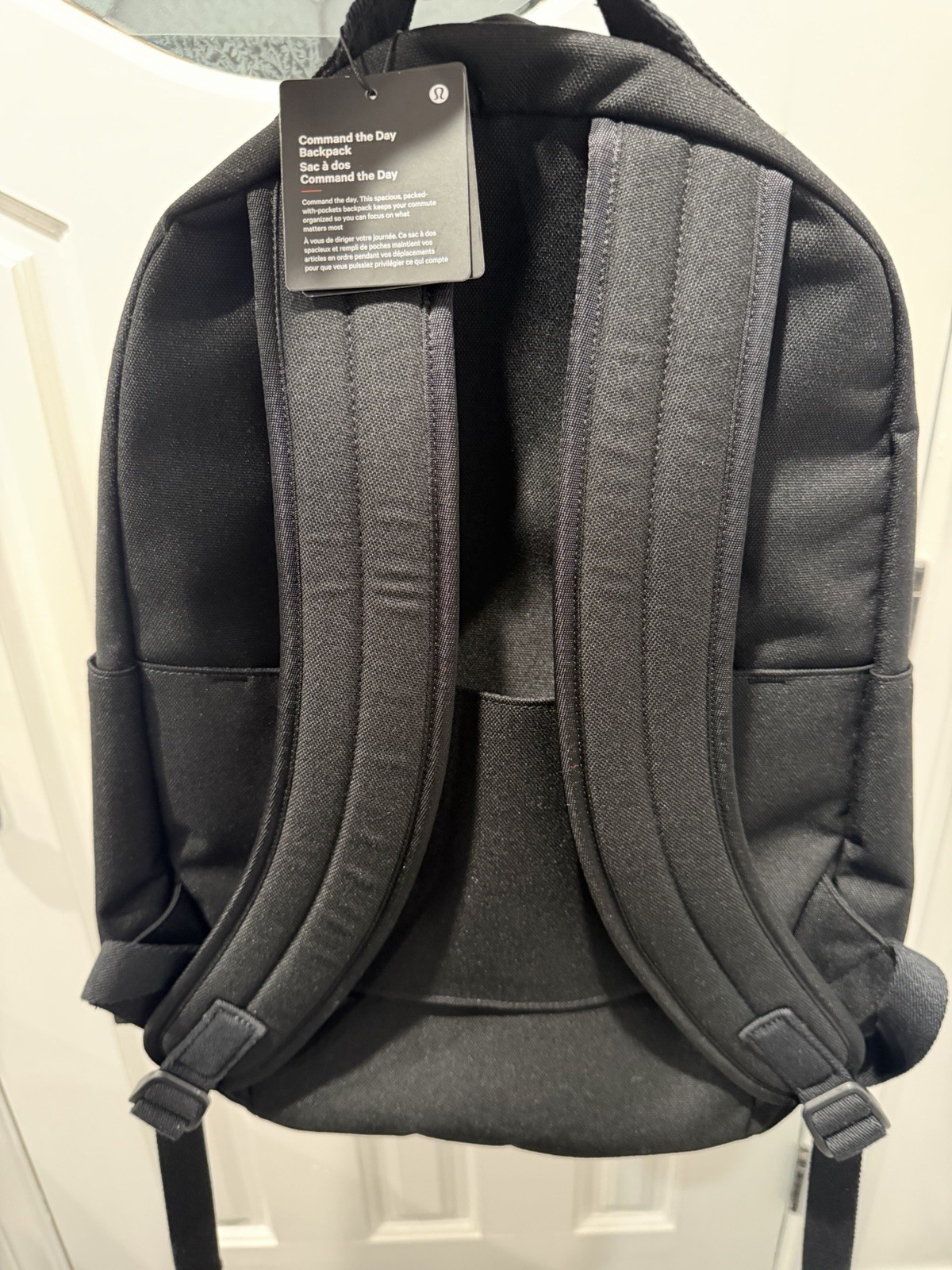 lululemon Command the Day Backpack Black Nylon Fits 15" Laptop 4 Pockets