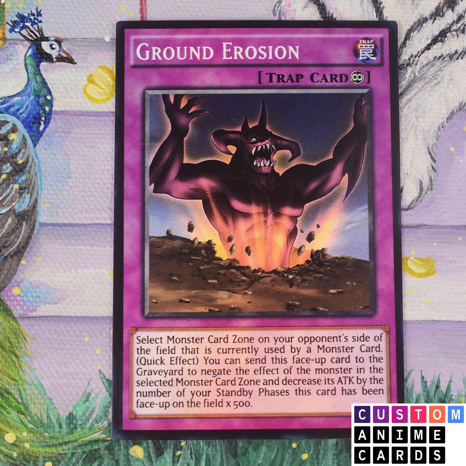 Ground Erosion ANIME EFFECT HOLO card