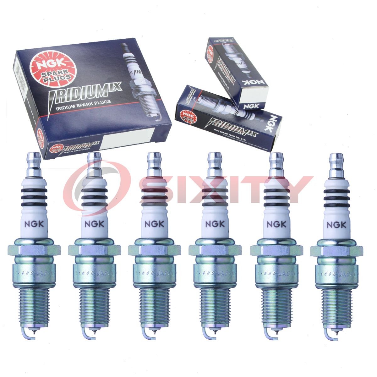 6 pcs NGK Iridium IX Spark Plugs for 1969 International M800 Navy 3.8L L6 - dr