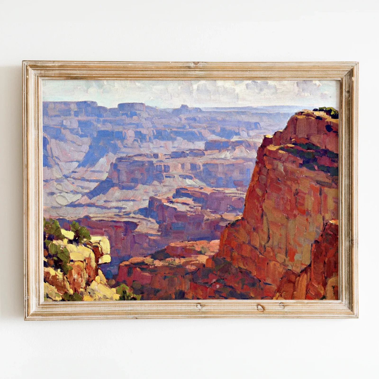 South Rim Grand Canyon by Edgar Payne Western Landscape Wall Art Poster Print