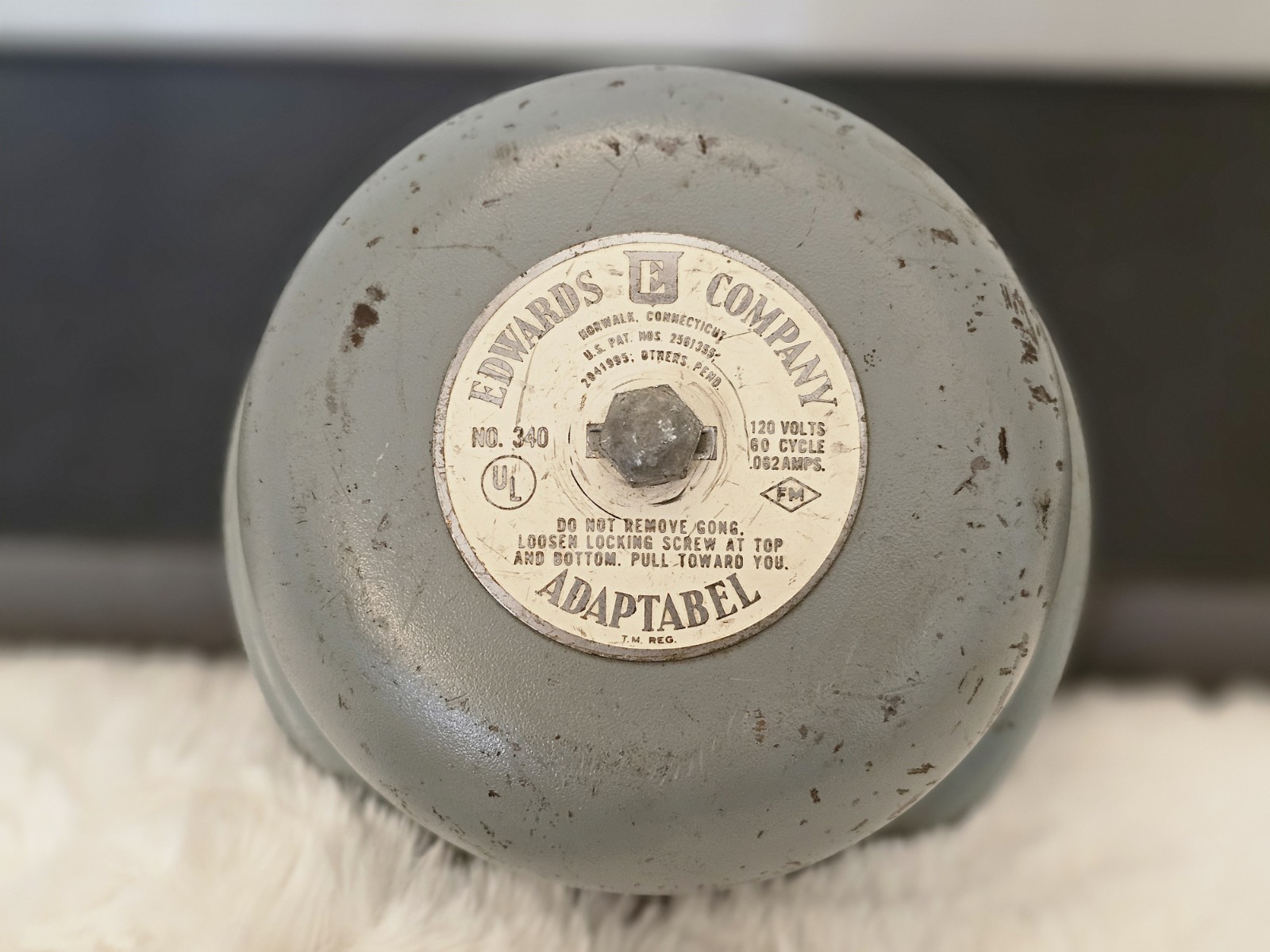 Vintage Edwards Company Adaptabel 120V Bell / Signal / Alarm / School Bell