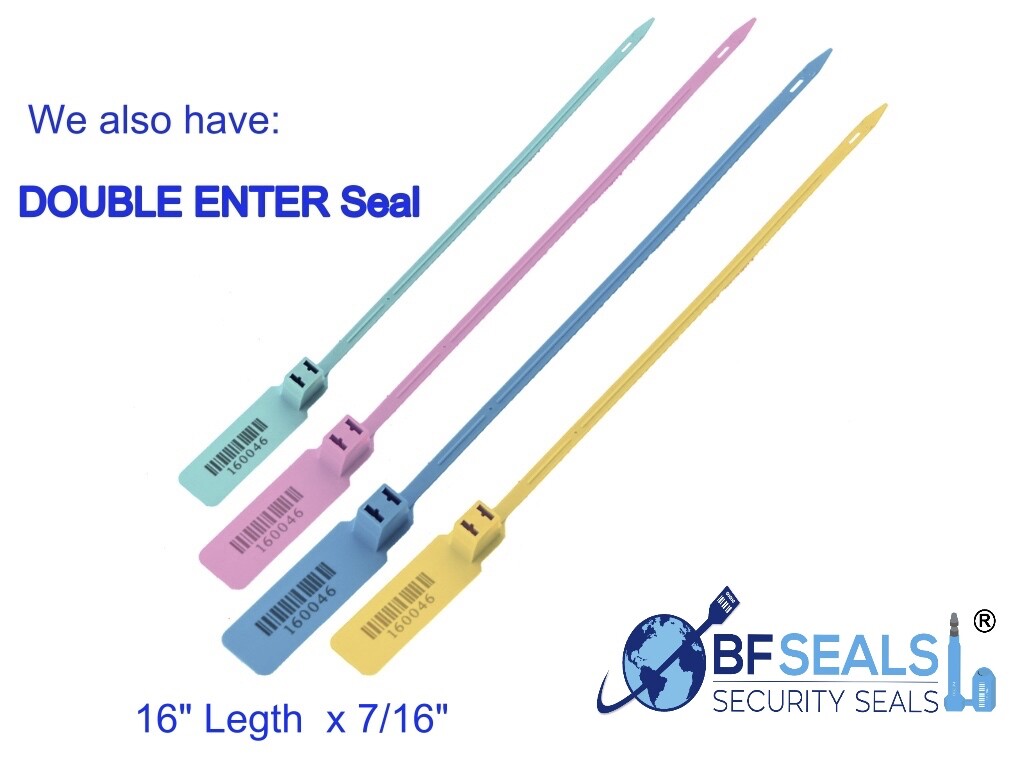Cable Steel Lock Security Seal 200 pcs. YE, 12" 1.8 mm Numbered & Barcode