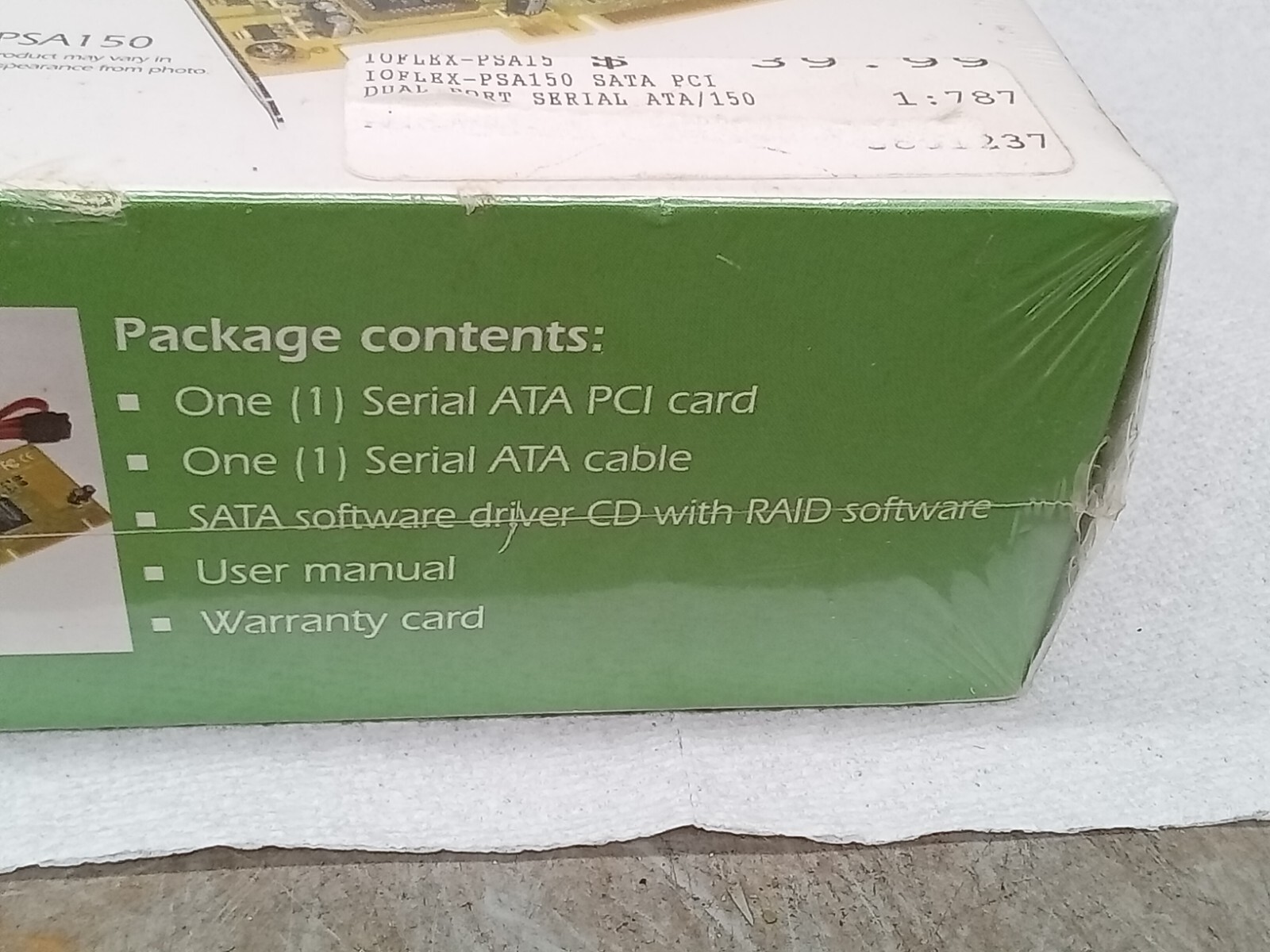 NEW I/O Flex SERIAL ATA DUAL-CHANNEL PCI HOST CONTROLLER