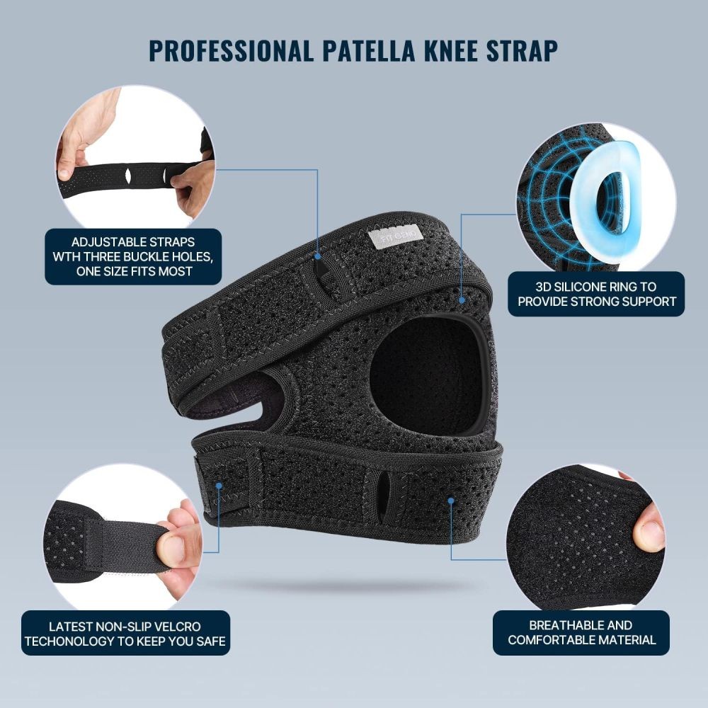 Knee Brace Support Adjustable Neoprene Patella Stabilizing Compression Straps US