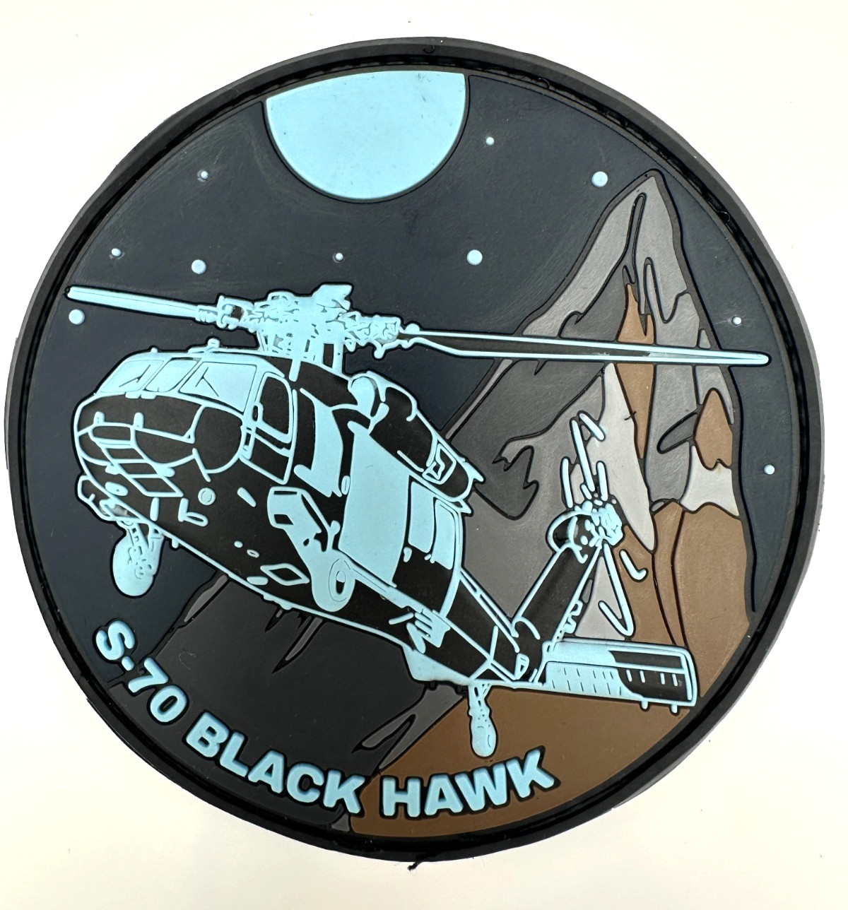 SKORSKY S-70 BLACKHAWK HELICOPTER -HIGH QUALITY PVC PATCH