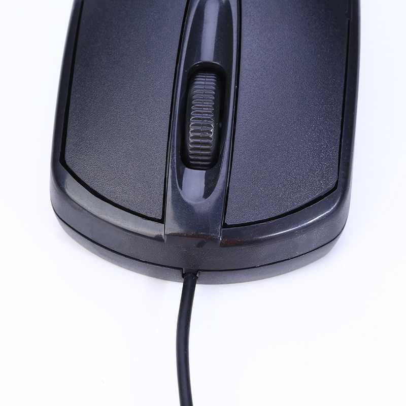 USB 2.0 Optical Wired Scroll Wheel Mouse PC Laptop Notebook Desktop Black Mice