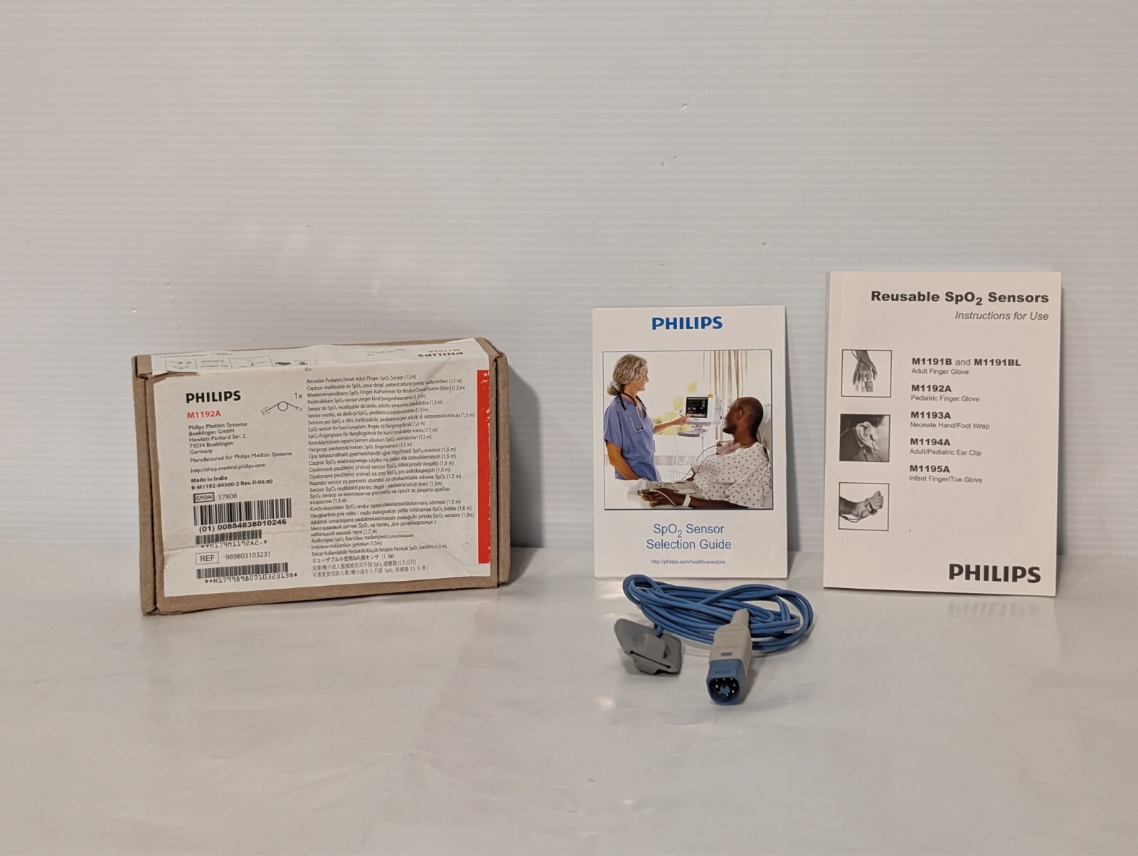 Philips M1192A Pediatric Soft SpO2 Sensor Original w/ Packing