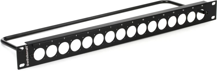 Switchcraft QGPK1B440 1U Empty QG Panel with 1x16-inch "E" Series Knockouts