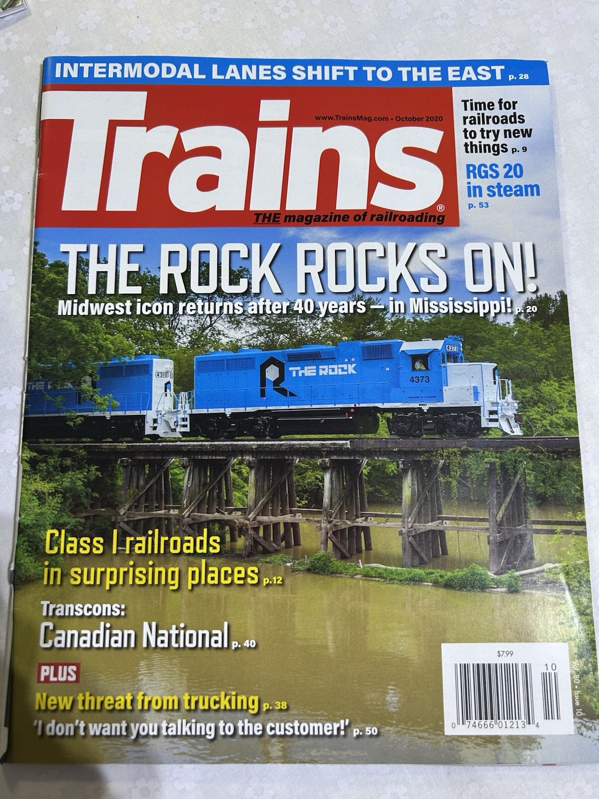 Trains Magazine October 2020 The Rock Rocks On