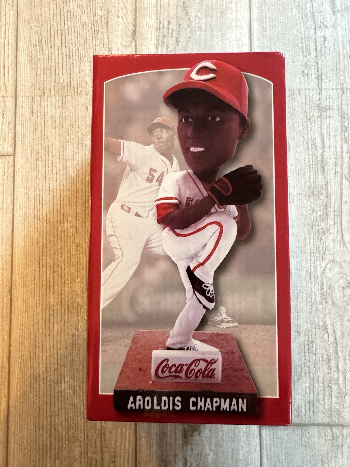 2014 Aroldis Champman SGA Bobblehead, Cincinnati Reds Coca-Cola