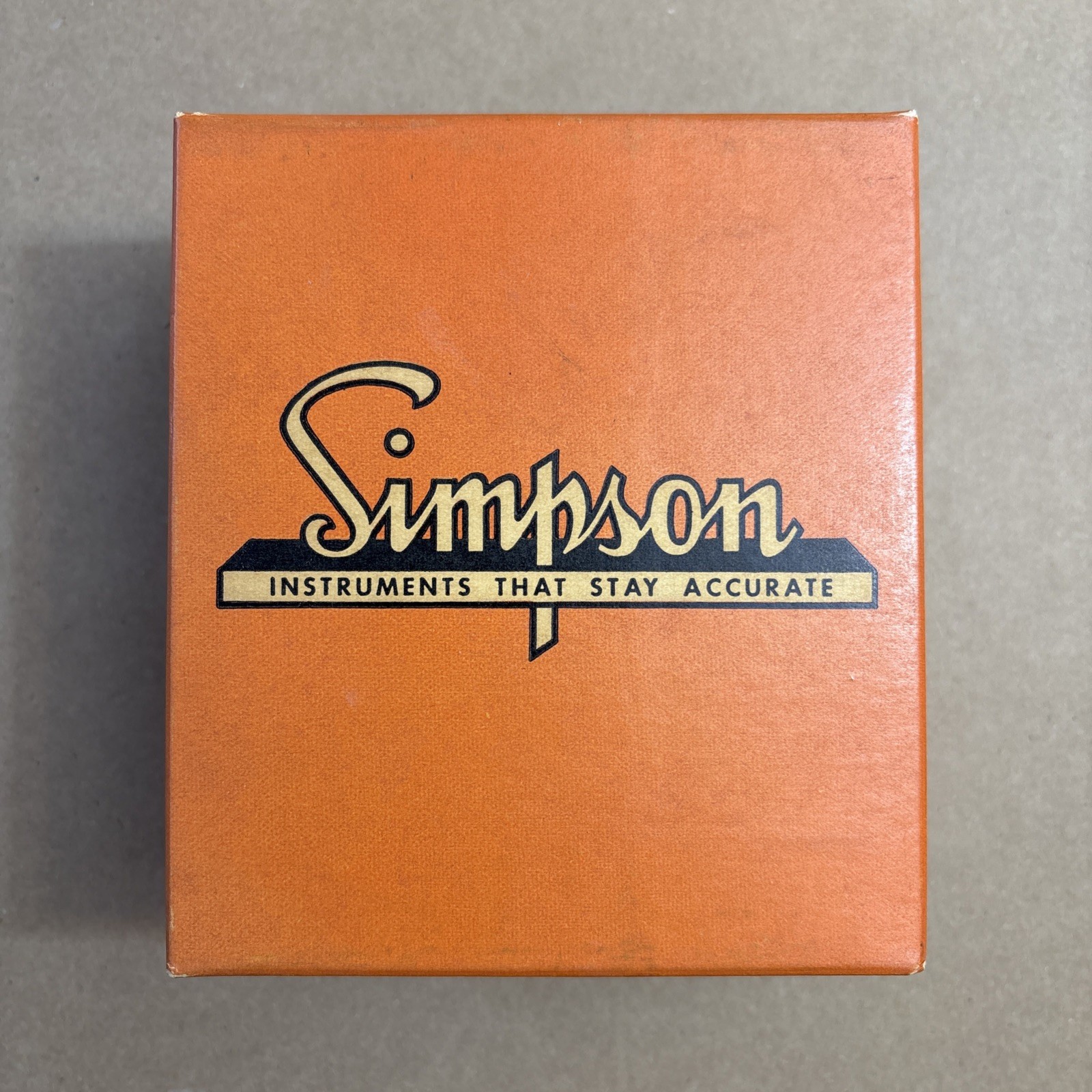 Simpson 13-22 Transistorized Analog Panel Meter NOS Original Box