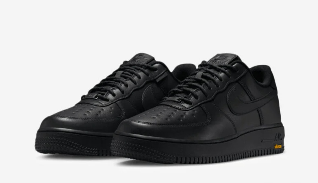 Nike Air Force 1 Low GORE-TEX Vibram Black Yellow HV5953-001 Mens