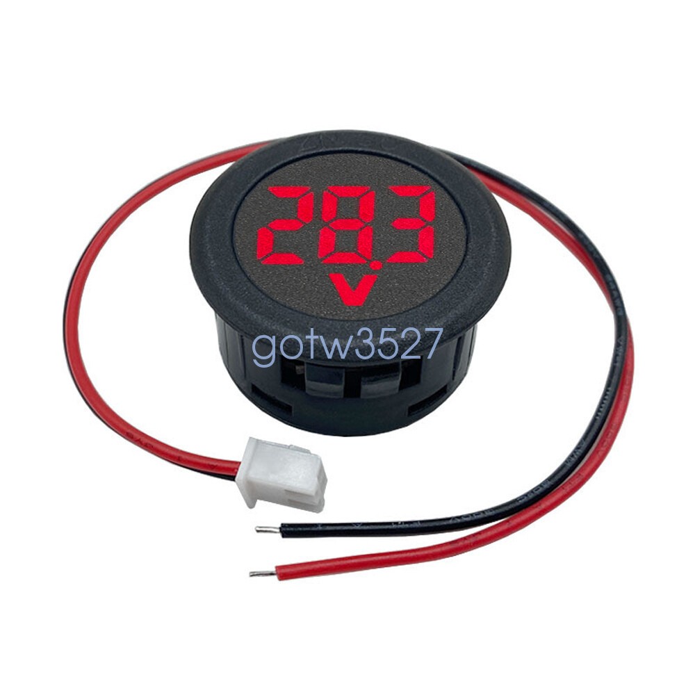 LED Digital Voltmeter DC 4-100V Anti-reverse Reverse connection Protection