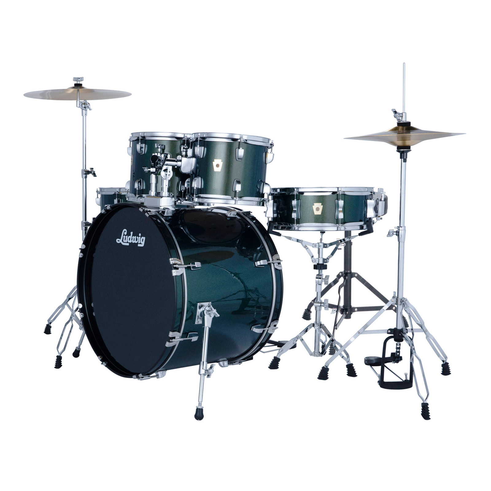Ludwig Accent Fuse 5-Piece Shell Pack - Jade Dust