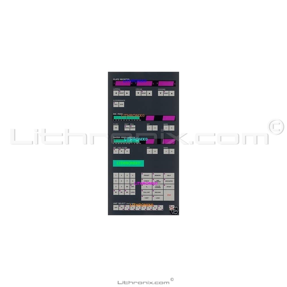 Komori Lithrone PQC-III 7c+RP Unit Selection Membrane