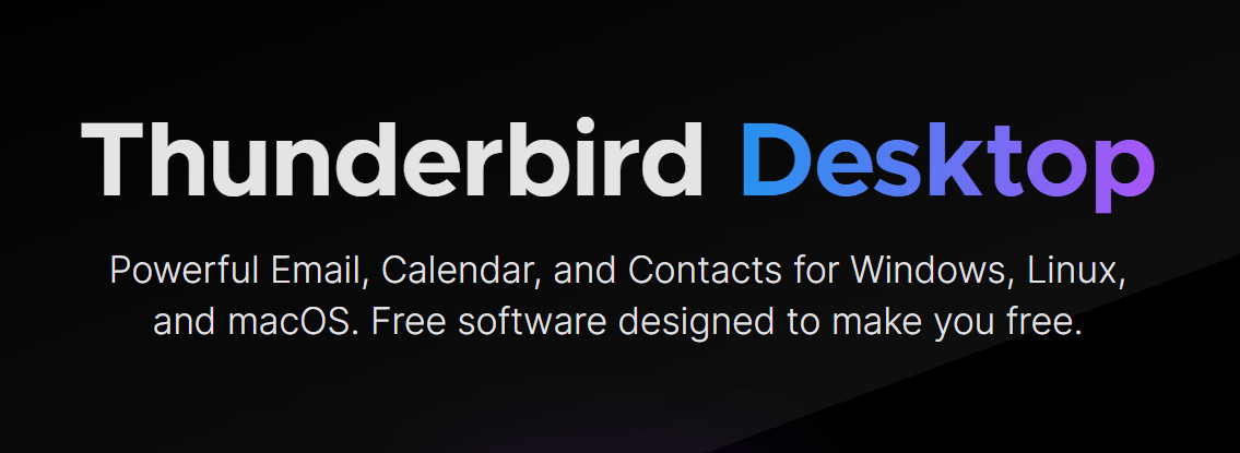 Thunderbird Email and Chat Client - Windows/MacOS - DVD