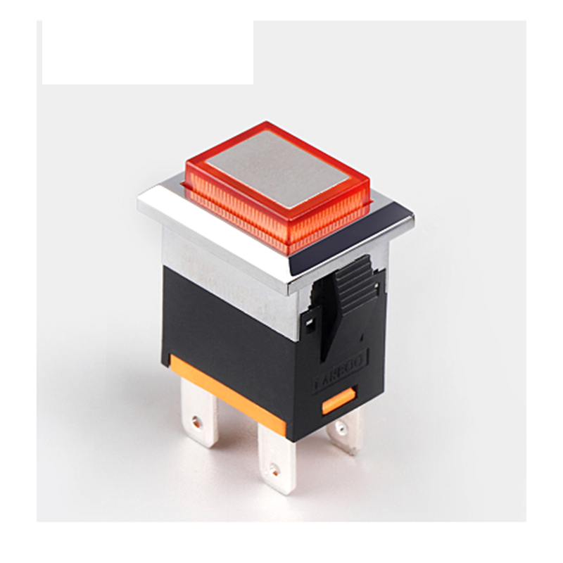 1Pcs 1913 Series 2NO Illuminated Waterproof Pushbutton with 15A High Current